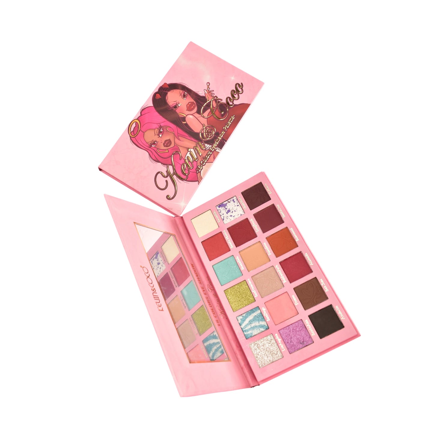 Spotlight City 18-Color Eyeshadow Palette - 12PCS