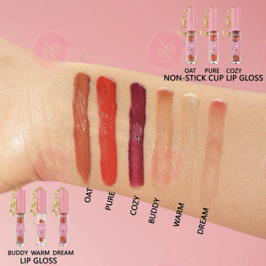 Pink Bear Box 6pc Lip Gloss Set