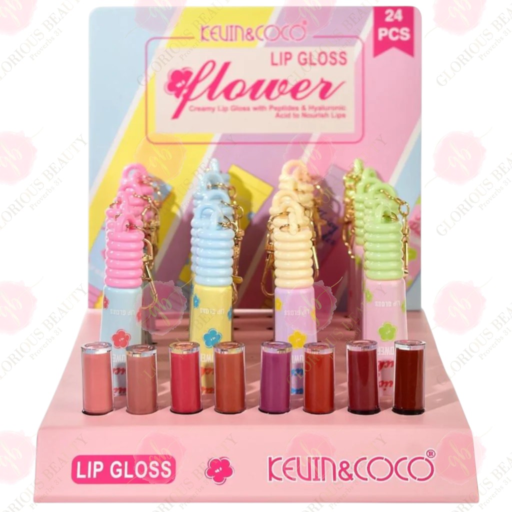 Flower Lip Gloss - 24PCS x Display
