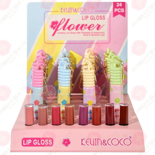 Flower Lip Gloss - 24PCS x Display