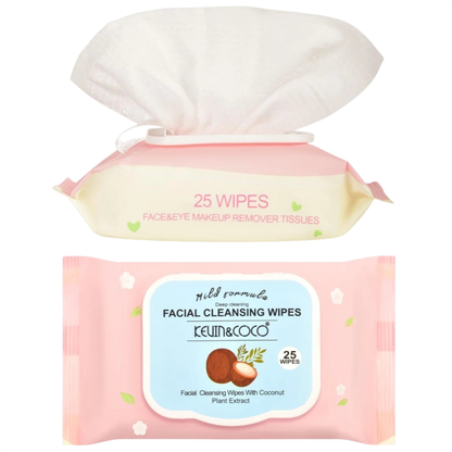 Coconut Facial Cleansing Wipes - 12PCS