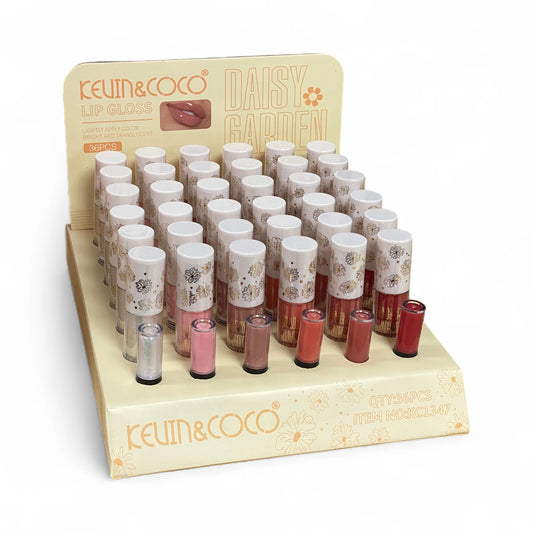 Daisy Garden Collection Lip Gloss - 36PCS