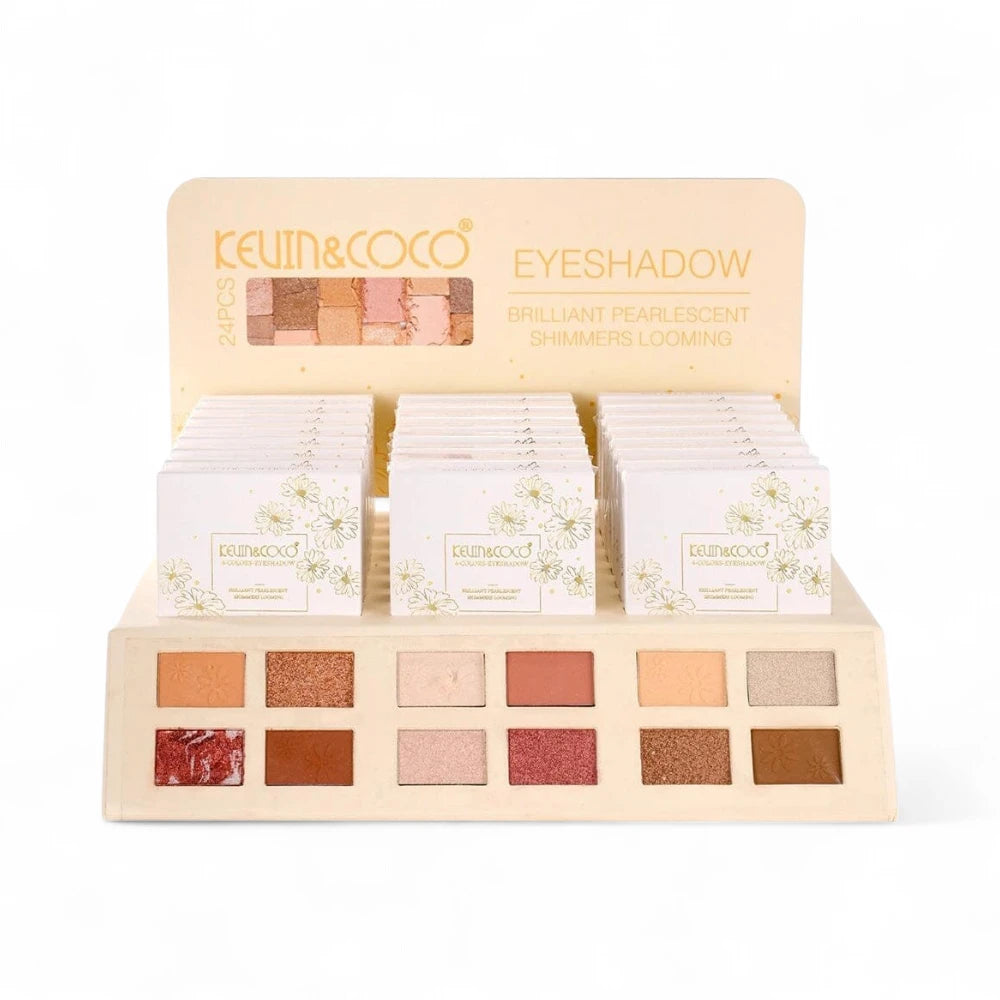 Daisy Garden Collection 4 Colors Eyeshadow Palette - 24PCS