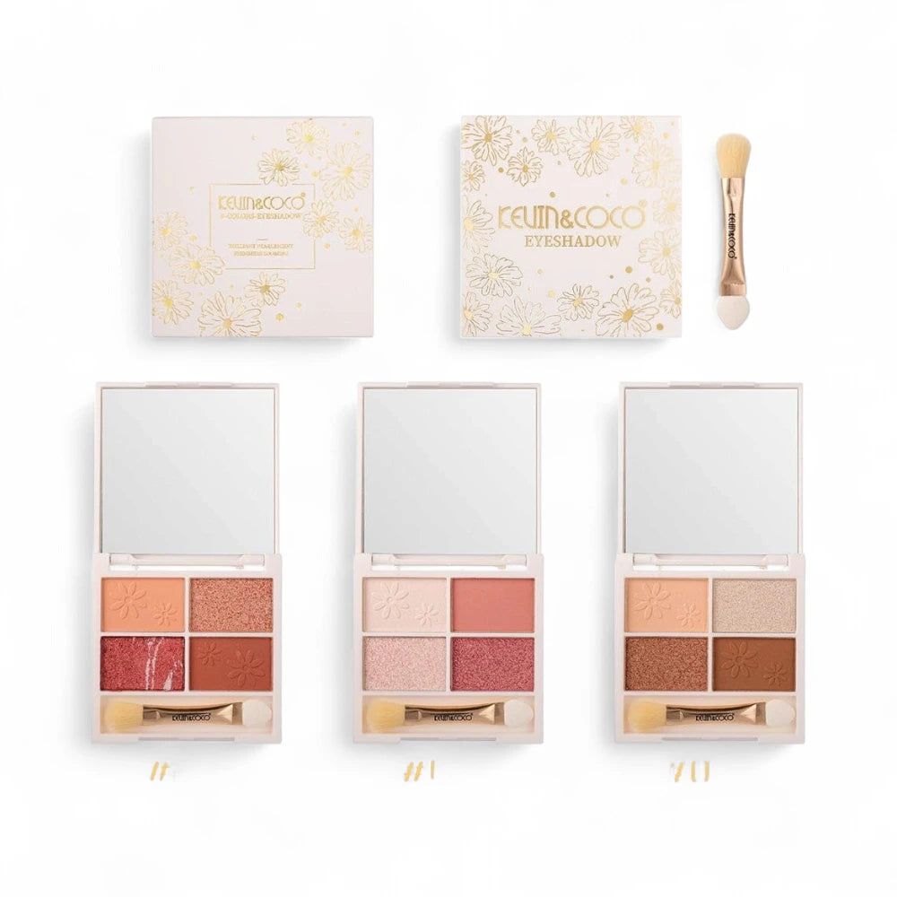 Daisy Garden Collection 4 Colors Eyeshadow Palette - 24PCS