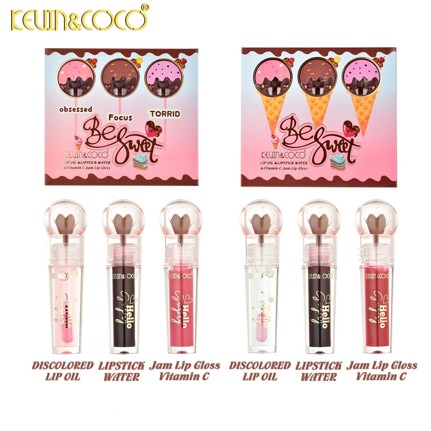 Be Sweet Lip Oil & Lipstick Set - 12PCS