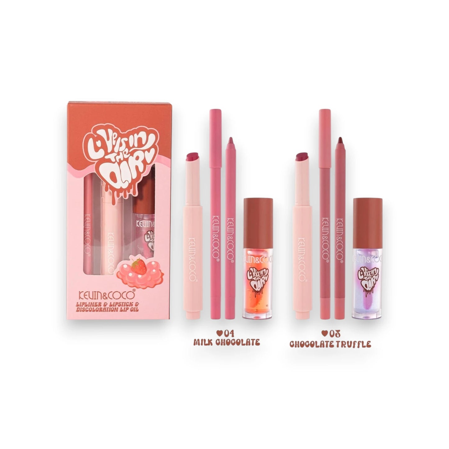 Love Is In The Air Lip Kit Set - 12PCS