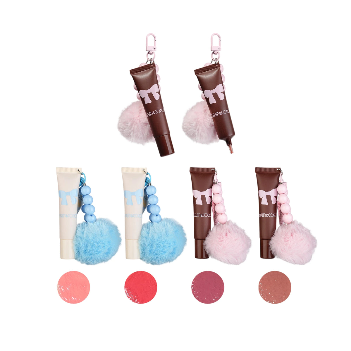 Big Kid Liquid Blush with Pom-Pom Phone Strap - 24PCS