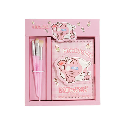 Macaroon Eyeshadow Palette + Brushes