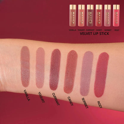 Pink Flowers Velvet Lipstick - 24PCS