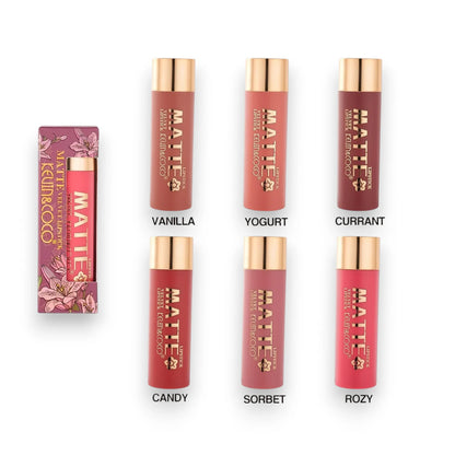 Pink Flowers Velvet Lipstick - 24PCS