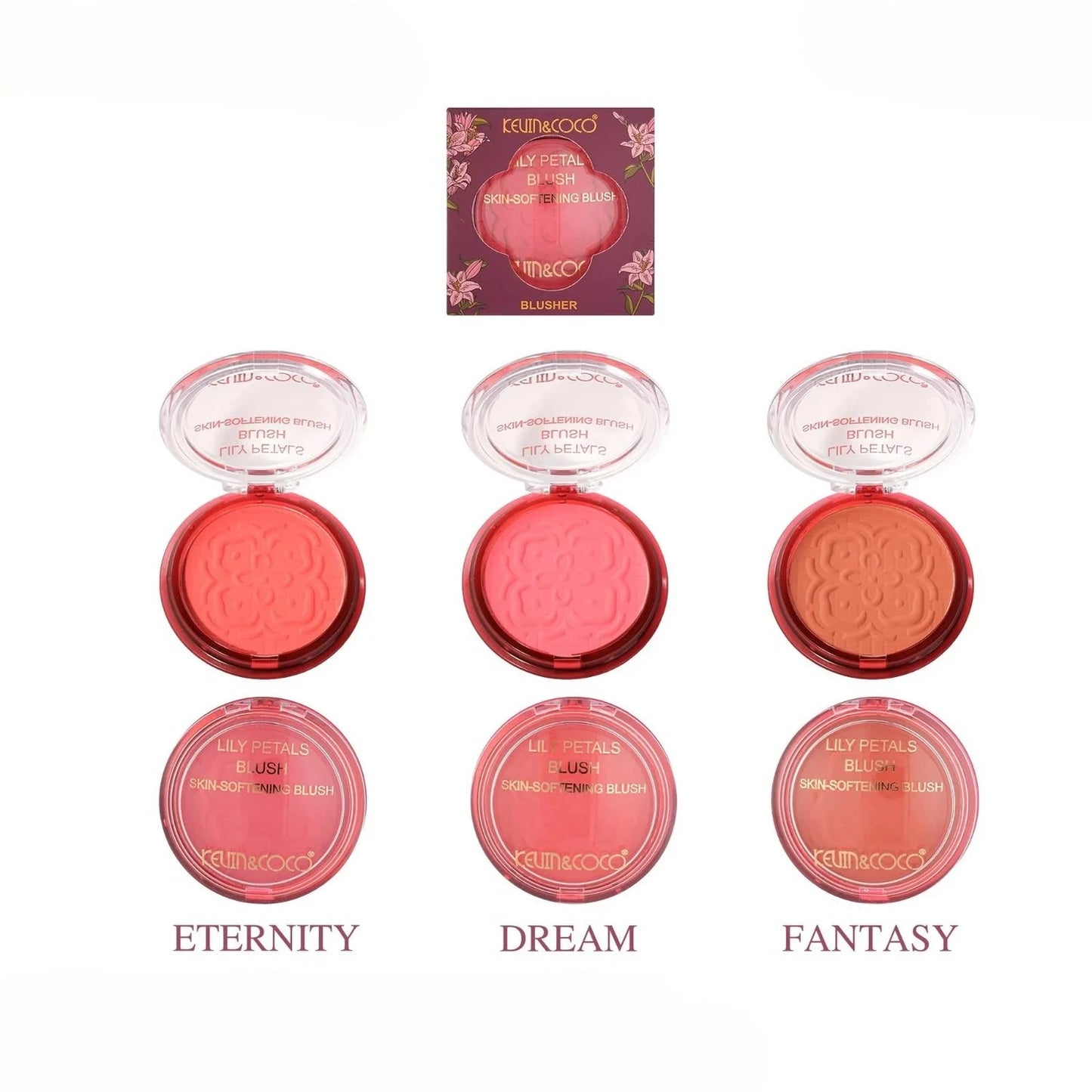 Pink Flowers Petal Blush - 24PCS