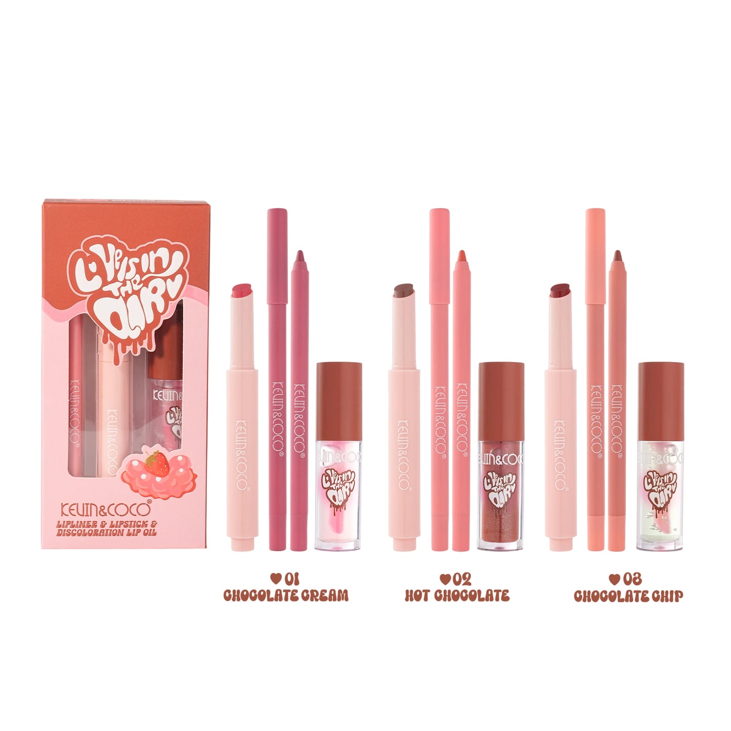 Love Is In The Air Lip Kit Set - 12PCS
