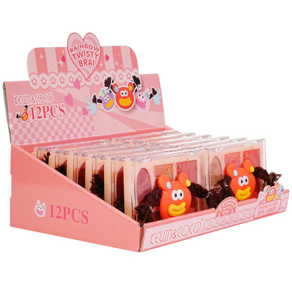 Rainbow Twisty Brai Orange - 12PCS