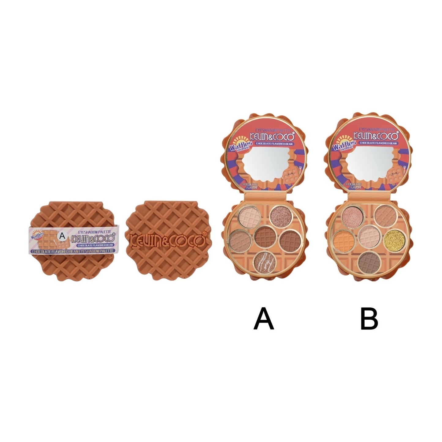 Waffle Eyeshadow Palette - 12PCS