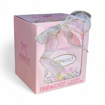 Ribbon 4 Colors Lip Gloss Set - 6PCS