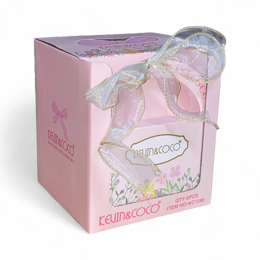 Ribbon 4 Colors Lip Gloss Set - 6PCS