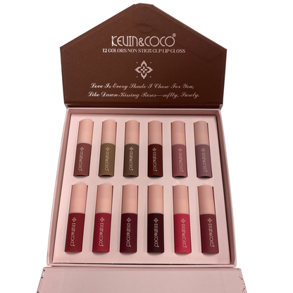 Timeless Charm 12 Color Lip Gloss Set - 6PCS