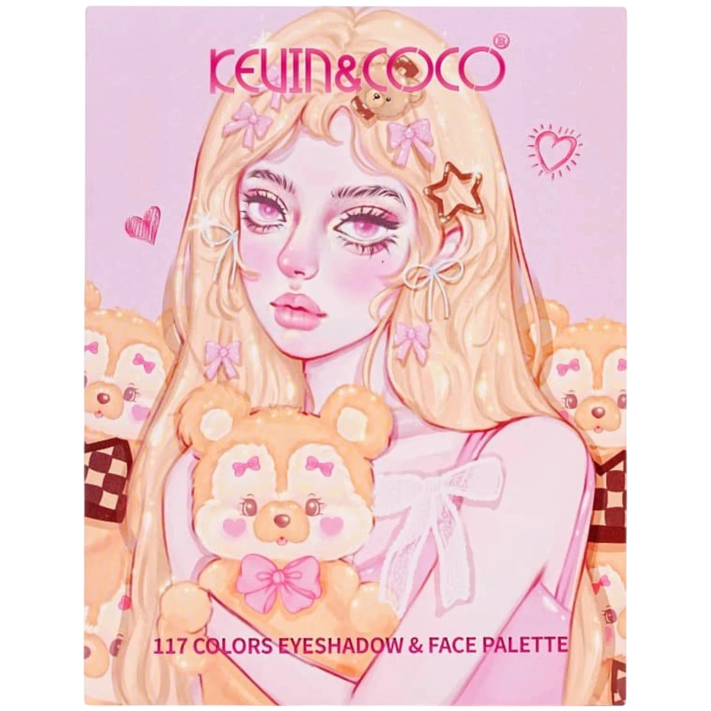 Teddy Bear Girl Eyeshadow Palette - 12PCS