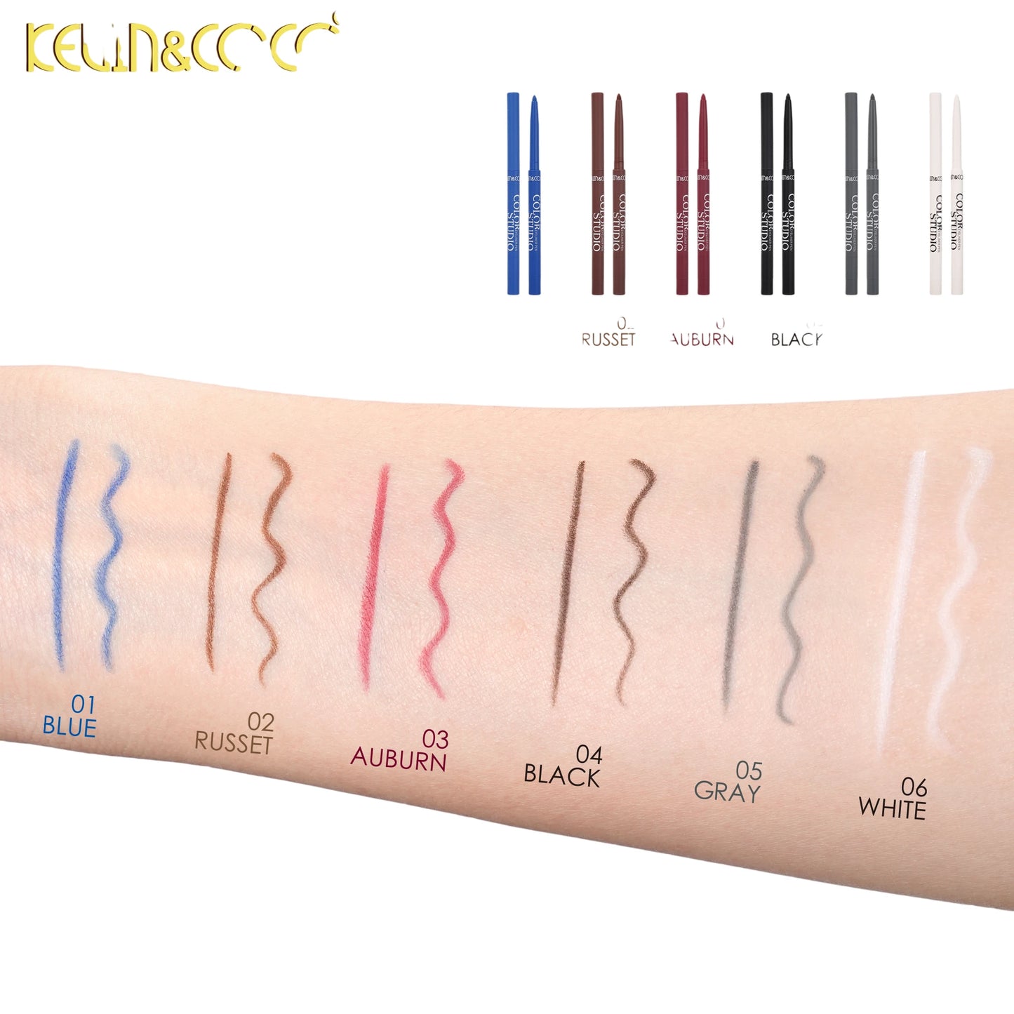 High Pigment Color Studio Eyeliner Pen - 36PCS