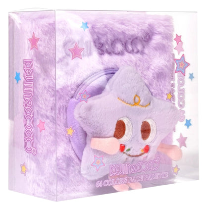 Purple Plush Star 64 Colors Eyeshadow Palette
