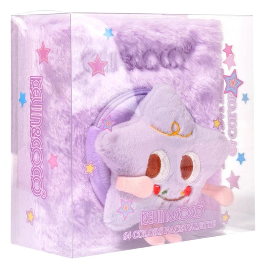 Purple Plush Star 64 Colors Eyeshadow Palette