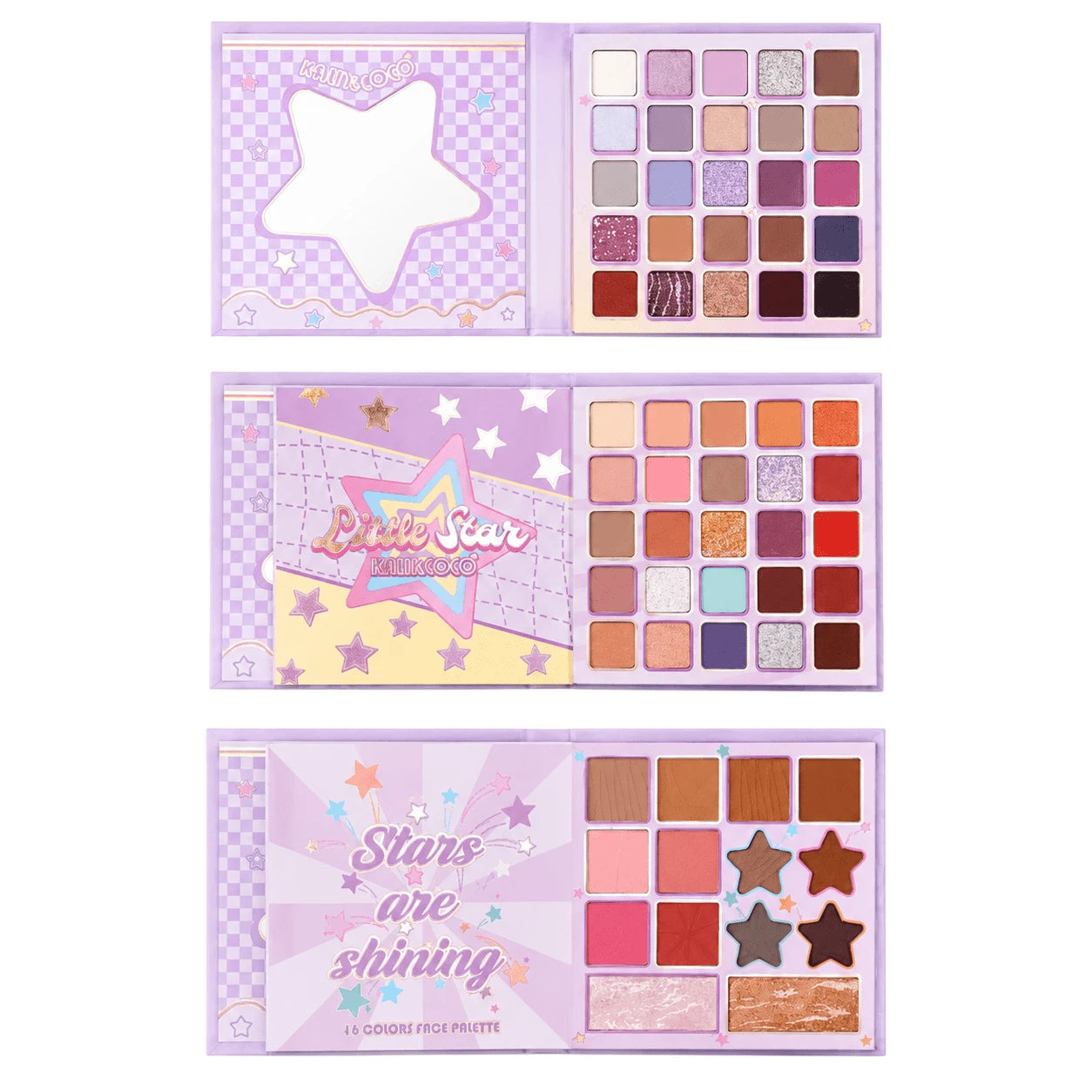 Purple Plush Star 64 Colors Eyeshadow Palette