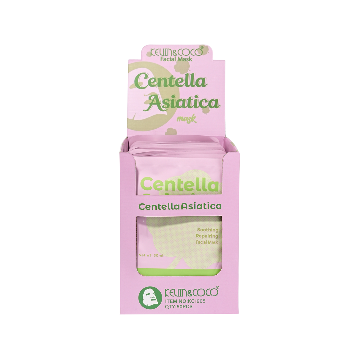 Centella Asiatica Face Sheet Mask - 50PCS