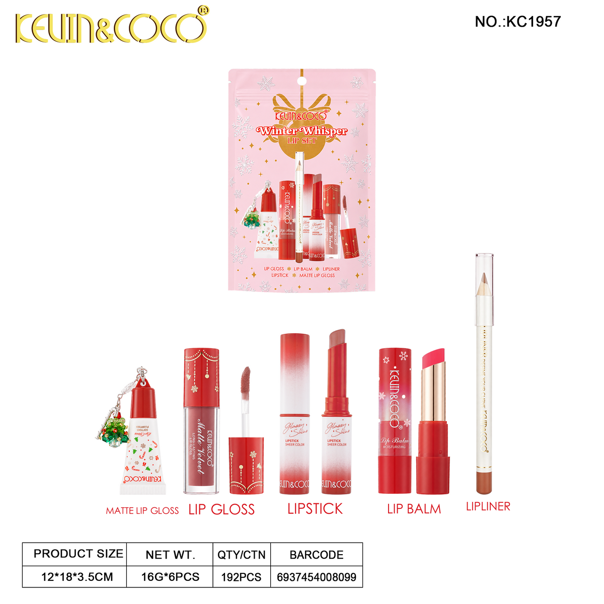 Winter Whisper Lip Set - 6PCS