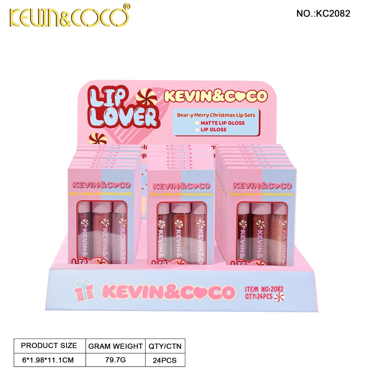 Lip Lover Bear-y Merry Christmas Lip Set - 24PCS