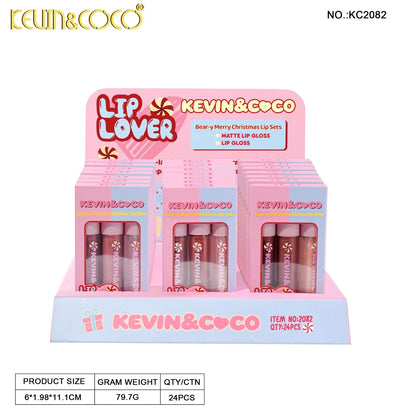 Lip Lover Bear-y Merry Christmas Lip Set - 24PCS