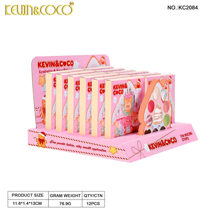 Holiday Gingerbread House Eyeshadow Palette - 12PCS