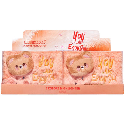 You Are Enough Bear Highlight Palette - 6PCS