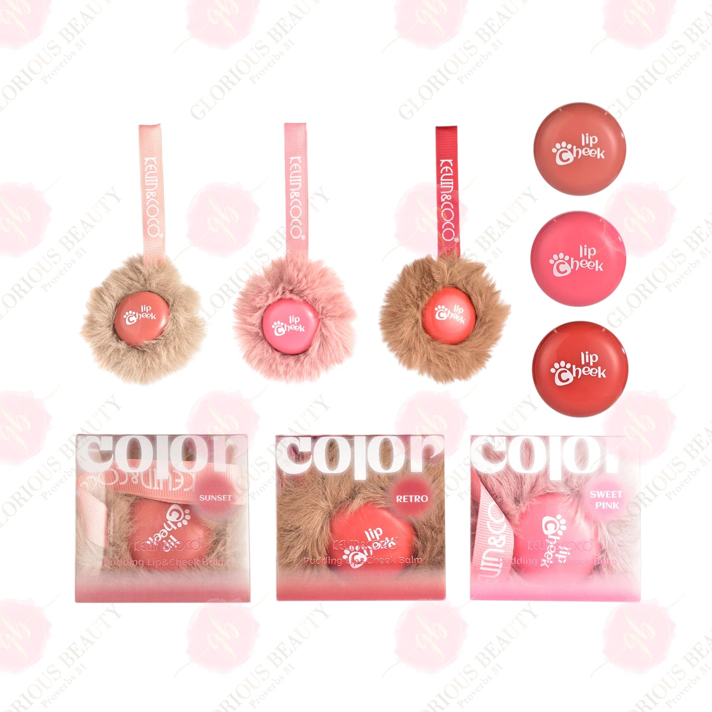Fuzzy Lip & Cheek Balm - 12PCS