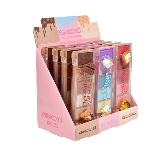 6-Color Foodie Fun Eyeshadow Palette - 12PCS