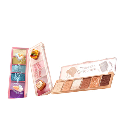 6-Color Foodie Fun Eyeshadow Palette - 12PCS