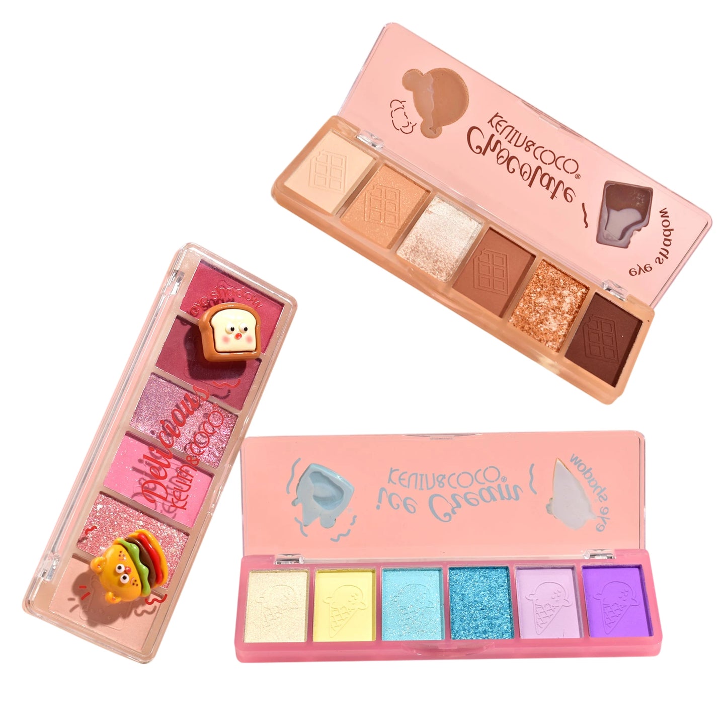 6-Color Foodie Fun Eyeshadow Palette - 12PCS