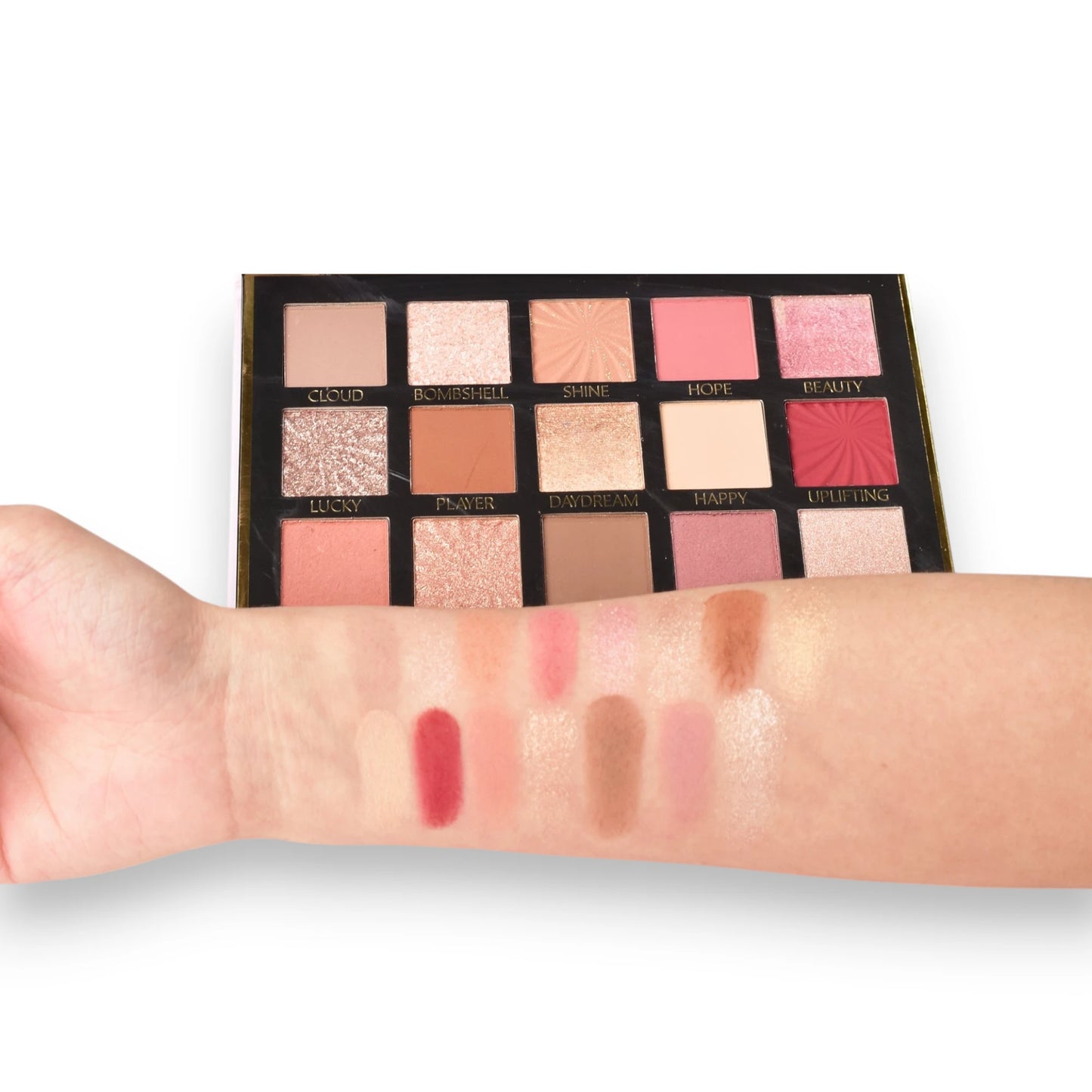 Blooming 15-Color Eyeshadow Palette Display Set - 6 PCS