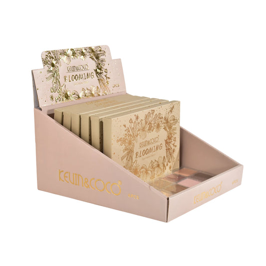 Blooming 15-Color Eyeshadow Palette - 6PCS
