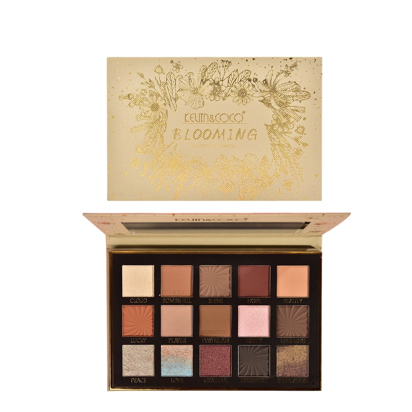 Blooming 15-Color Eyeshadow Palette - 6PCS