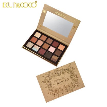 Blooming 15-Color Eyeshadow Palette - 6PCS