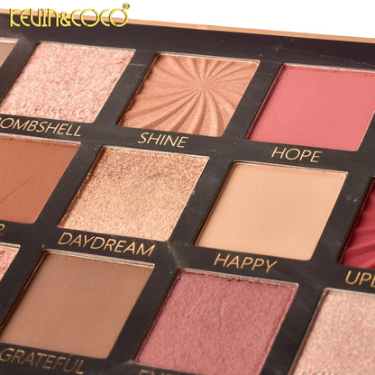 Blooming 15-Color Eyeshadow Palette - 6PCS