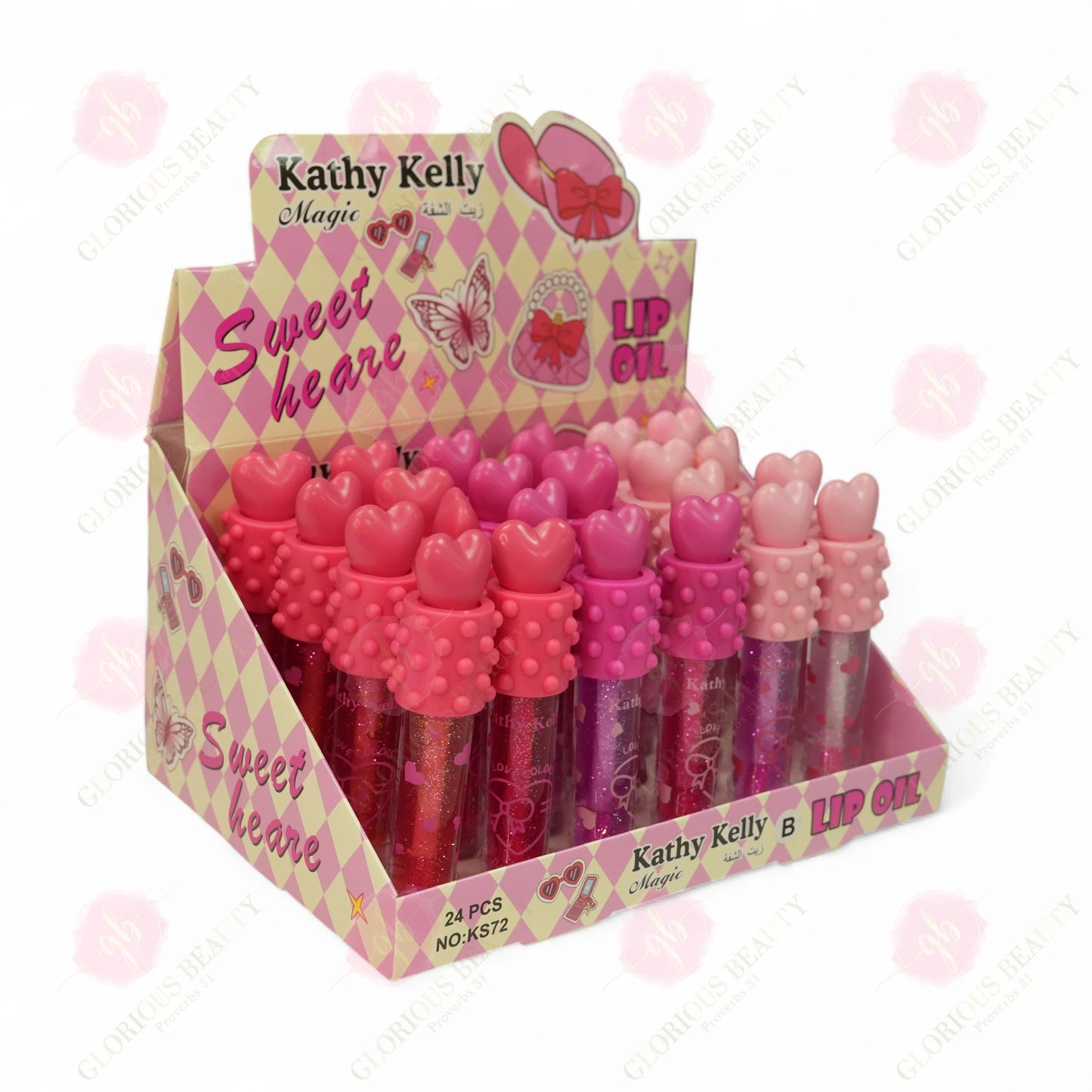 Magic Sweet Heart Lip Oil - 24PCS