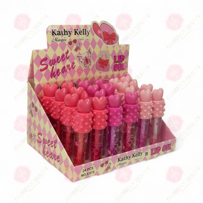 Magic Sweet Heart Lip Oil - 24PCS