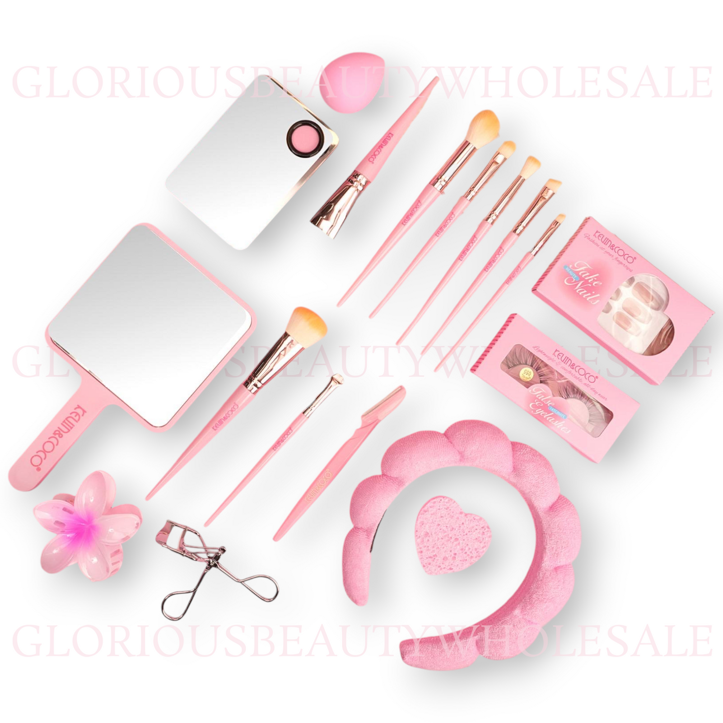 Makeup Tool Kit Pink