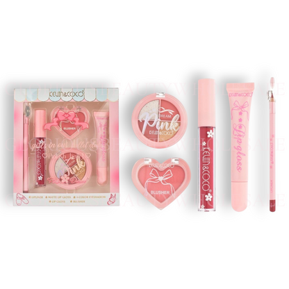 Pink Makeup Set A - 6PCS