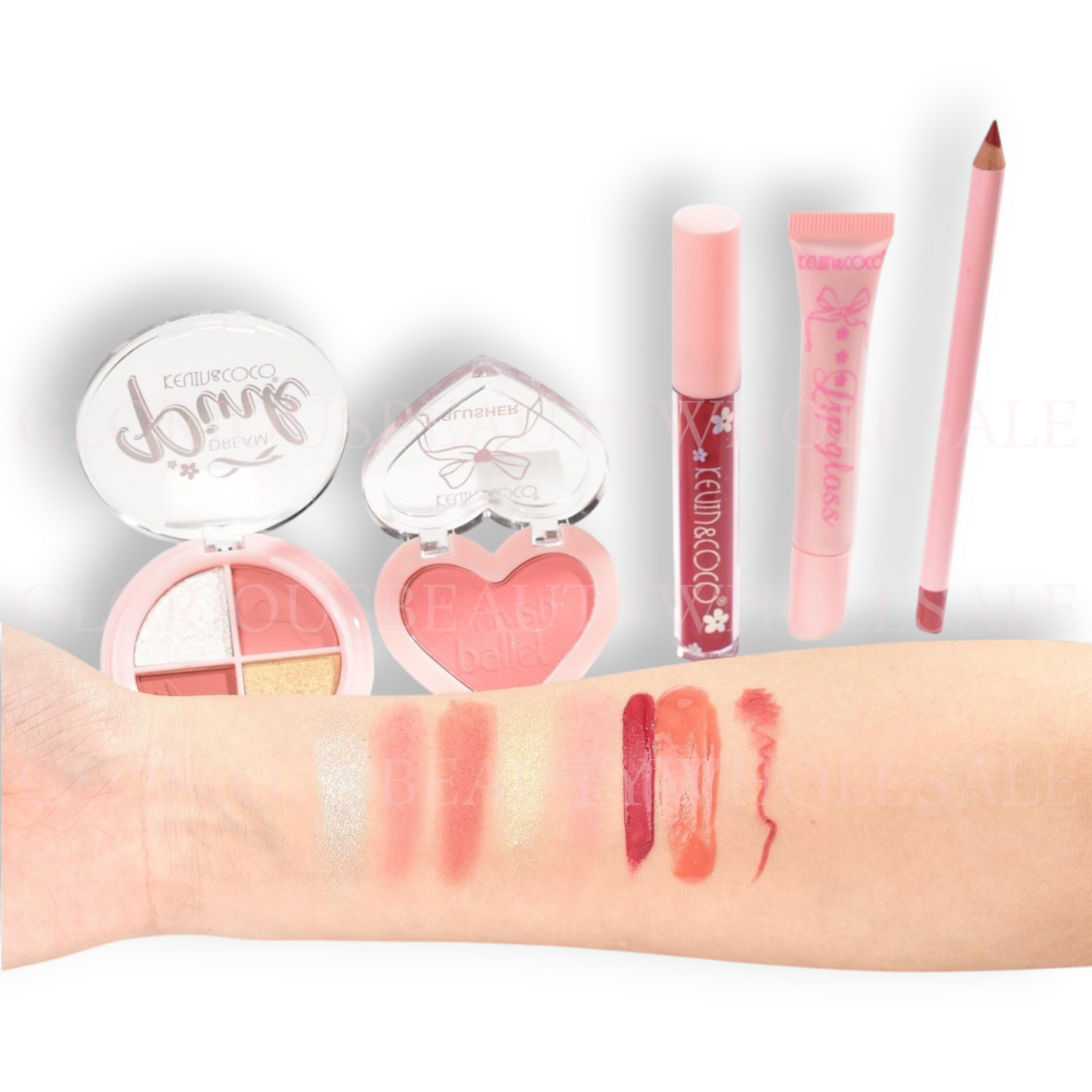 Pink Makeup Set A - 6PCS