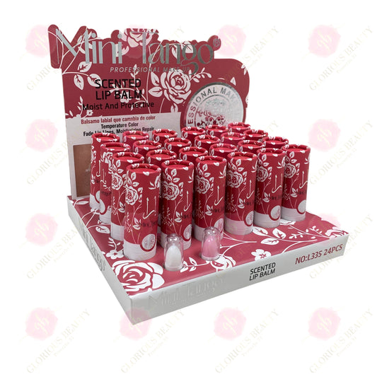 Scented Lip Balm (Temperature Color, Moist & Protective) - 24PCS