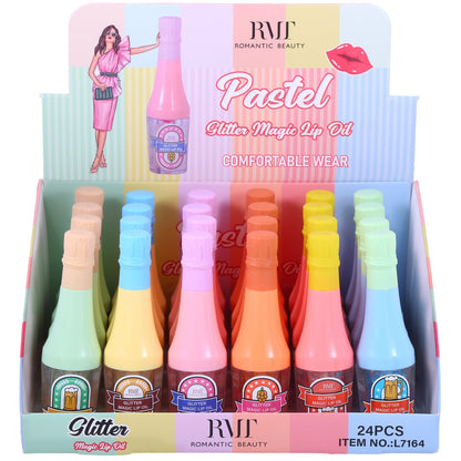 PASTEL Glitter Magic Lip Oil - 24PCS