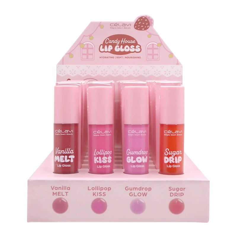 Candy House Lip Gloss - 24PCS