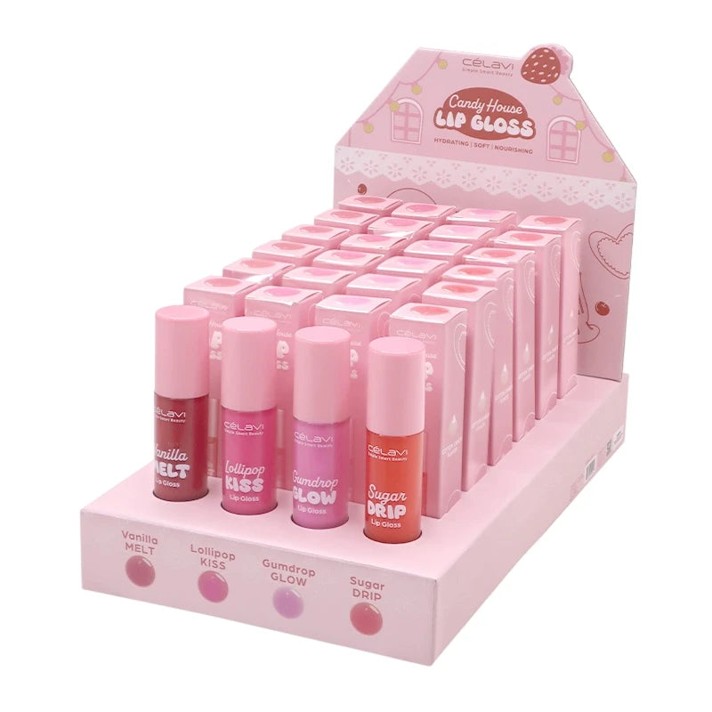 Candy House Lip Gloss - 24PCS